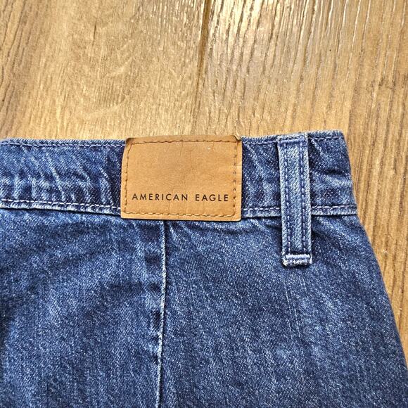 NWT American Eagle A Line Pleated Denim Shorts Preppy Mom Normcore 6 28W - Picture 6 of 8